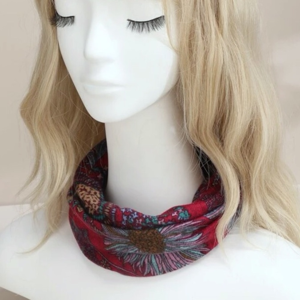 New Transforming Infinity Scarf - Slouch Beanie - Lightweight Head Wrap Hair - Picture 9 of 16
